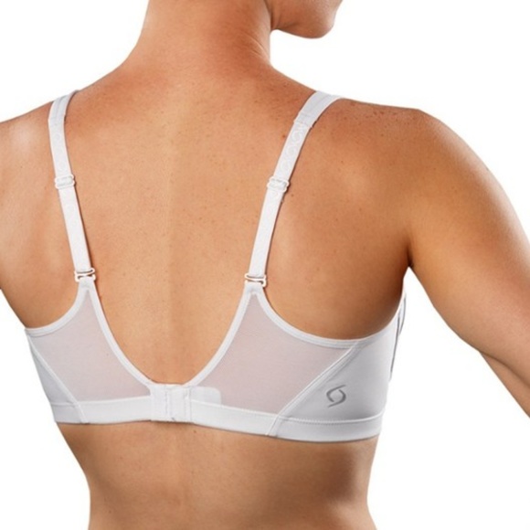 NWT Moving Comfort Iris Sports Bra C/D Cup White Small - Picture 8 of 8
